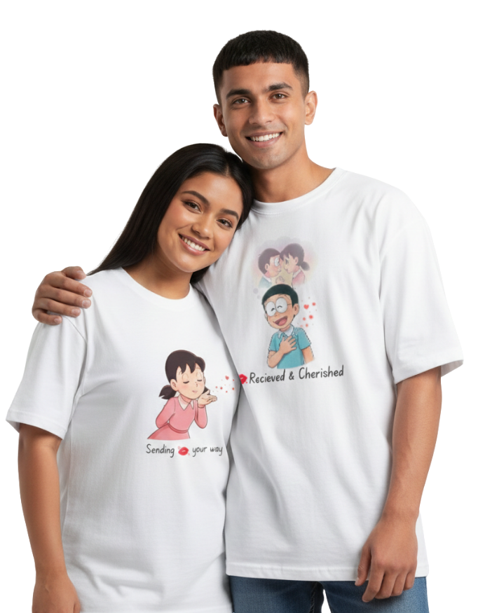 valentine couple tees