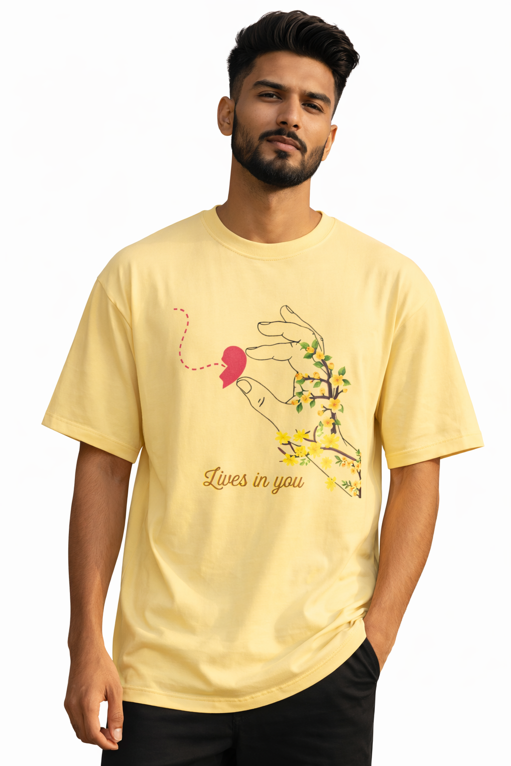 heart illustration t shirt